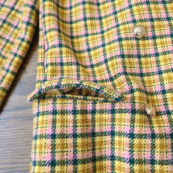 NWT ASOS  "I Saw It First" Plaid Women's Jacket Sz.4 polyester unlined - Picture 4 of 12